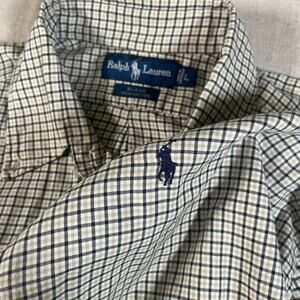 Y2K Polo Ralph Lauren "Blake" Mens Large Long Sleeve Button Down